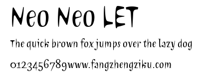 Neo Neo LET.ttf 下载 Neo Neo LET.ttf