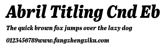 Abril Titling Cnd Eb.ttf 下载 Abril Titling Cnd Eb.ttf