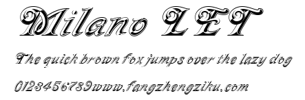 Milano LET.ttf 下载 Milano LET.ttf