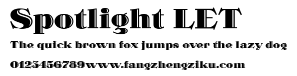 Spotlight LET.ttf 下载 Spotlight LET.ttf