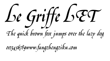 Le Griffe LET.ttf 下载 Le Griffe LET.ttf
