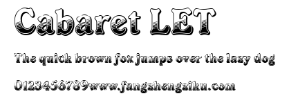Cabaret LET.ttf 下载 Cabaret LET.ttf
