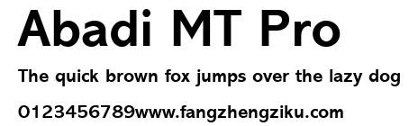Abadi MT Pro.ttf 下载 Abadi MT Pro.ttf