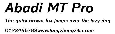 Abadi MT Pro.ttf 下载 Abadi MT Pro.ttf