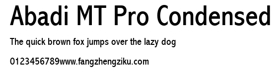 Abadi MT Pro Condensed.ttf 下载 Abadi MT Pro Condensed.ttf