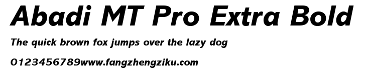 Abadi MT Pro Extra Bold.ttf 下载 Abadi MT Pro Extra Bold.ttf