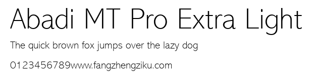 Abadi MT Pro Extra Light.ttf 下载 Abadi MT Pro Extra Light.ttf