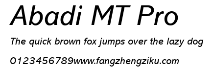 Abadi MT Pro.ttf 下载 Abadi MT Pro.ttf