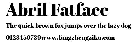 Abril Fatface.ttf 下载 Abril Fatface.ttf