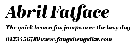 Abril Fatface.ttf 下载 Abril Fatface.ttf