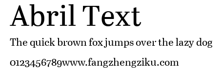 Abril Text.ttf 下载 Abril Text.ttf