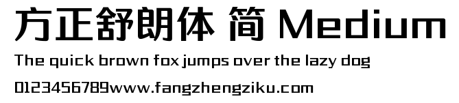 方正舒朗体 简 Medium.ttf