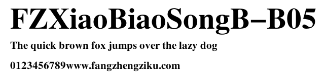 FZXiaoBiaoSongB-B05.TTF